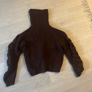 Top shop knight turtleneck in brown